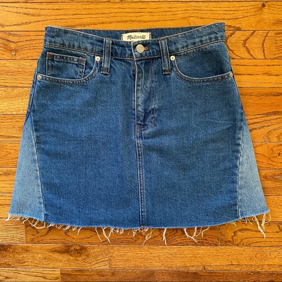 MADEWELL A Line Denim Skirt Pieced Edition - Picture 2 of 5